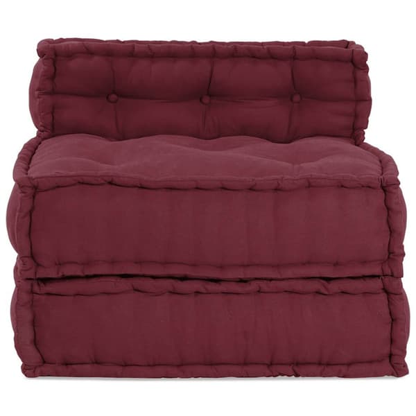 Modulär soffa rödbrun 70x70x54 tyg