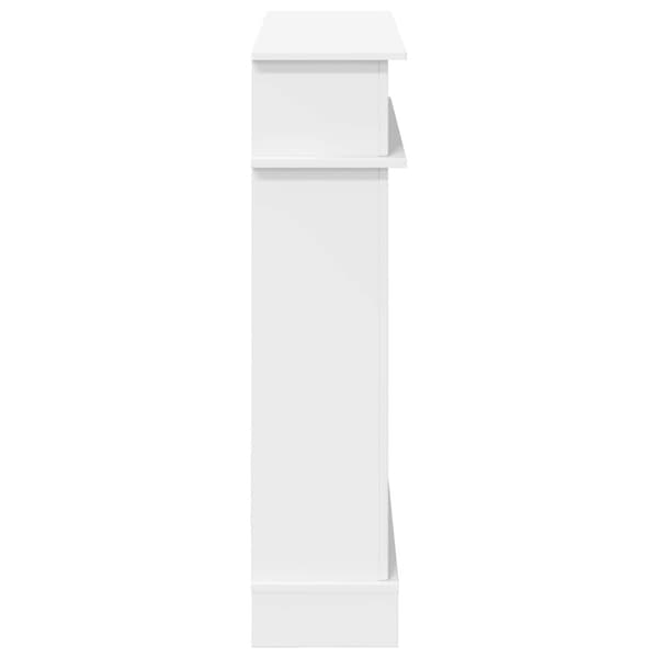 Eldstadsram Vit 102 x 26 x 100 cm Konstruerat trä
