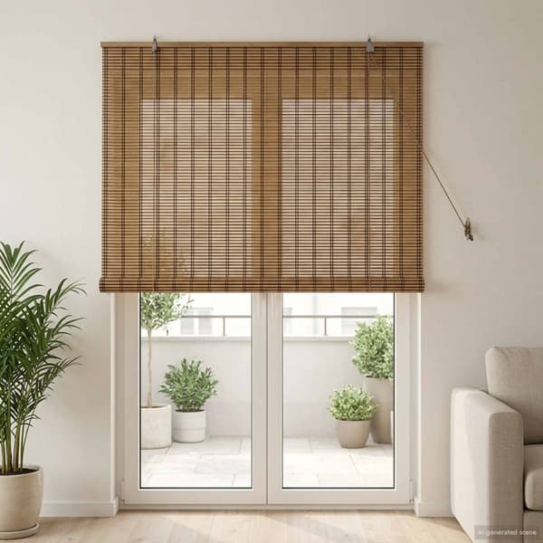 Rullgardin Brun 160 x 220 cm Bambu