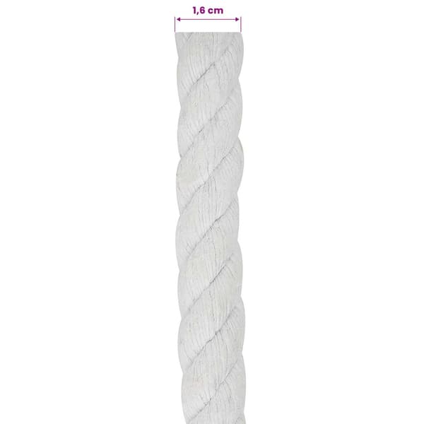 Rep Vit 1,6 x 1,6 x 10000 cm Bomull