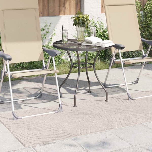 Inomhus och utomhus matta PALMERAS Beige 80 x 150 cm Polyester