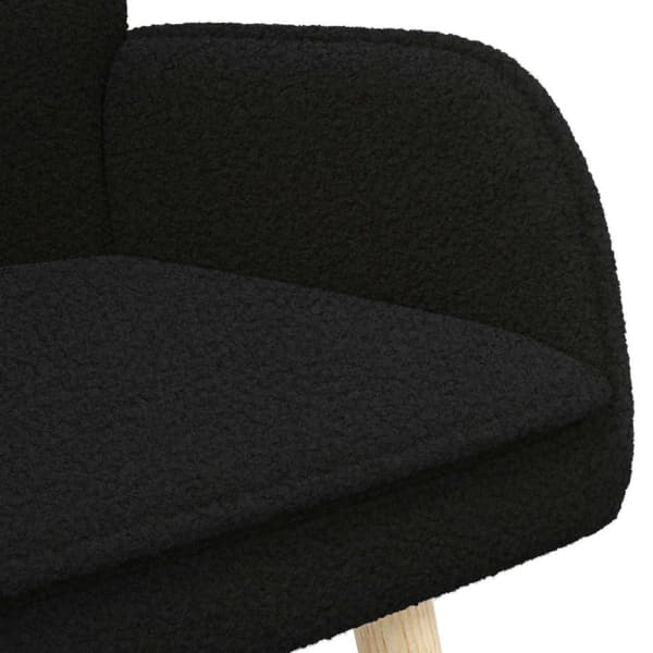 2-sits soffa Svart 115 x 61 x 87 cm Bouclé