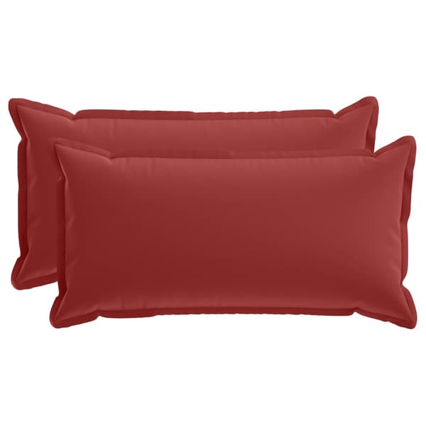 Kudde med kudde HOUTEN 2 st Vinröd Polyester