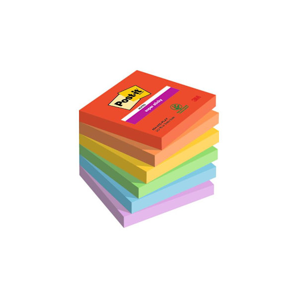 Notes POST-IT SS Playful 76x76 6/fp