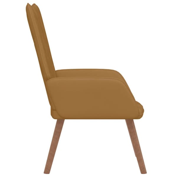 Vilstol brun sammet