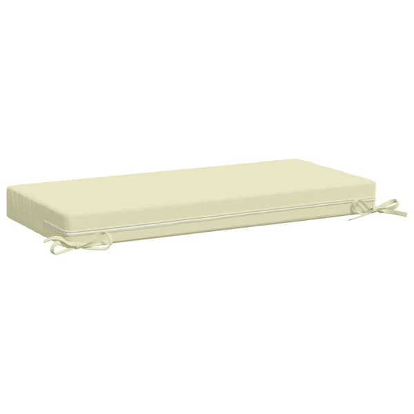 Bänk kudde SOEST 100% Polyester Gräddvit 80 x 40 x 8 cm