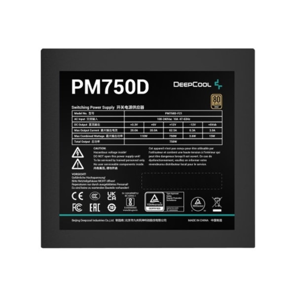 Deepcool PM750D - nätaggregat - 750 Watt