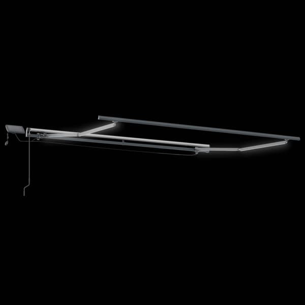 Utfällbar markis Sand 400 × 300 cm tyg