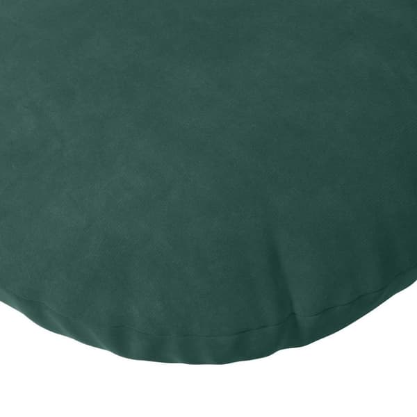 Sittkuddar 2 pcs Mörkgrön Ø60 x 21 cm Sammet