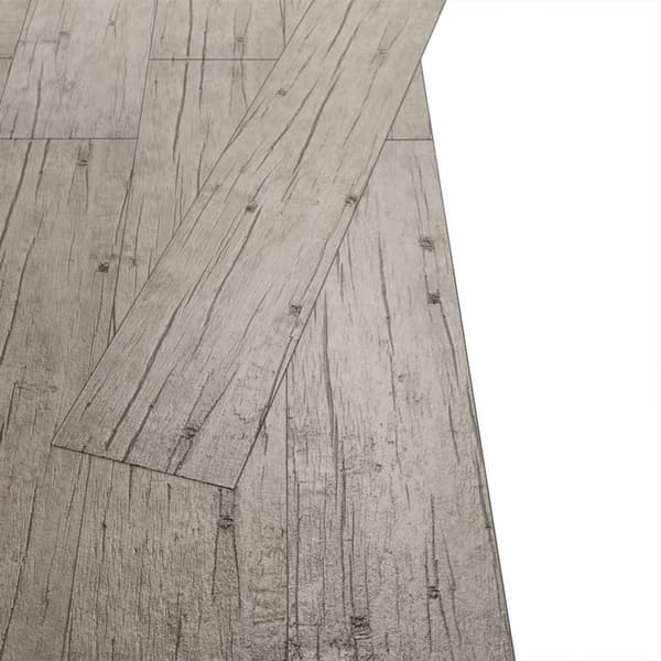 Golvplankor 18 pcs Grå 5,26 m² PVC