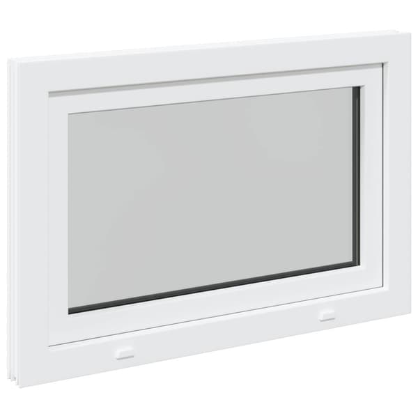 Källarfönster RISOR Vit 90 x 60 cm PVC och glas