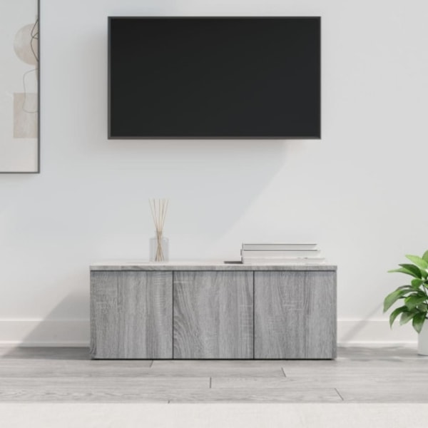 Tv-bänk grå sonoma 80x34x30 cm konstruerat trä