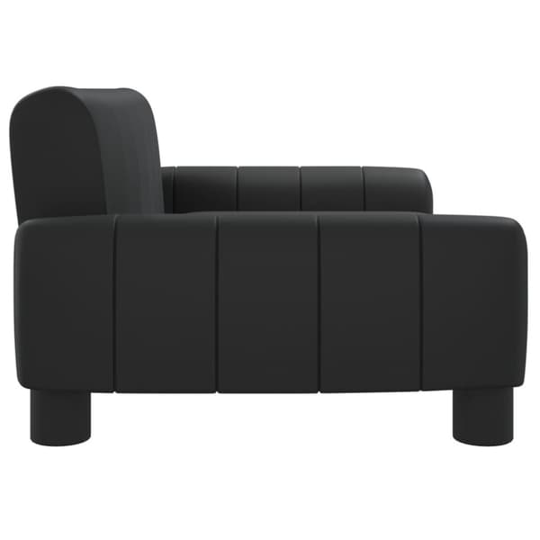 Hundbädd svart 70x45x30 cm konstläder