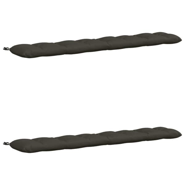 Bänk Kuddar VIANEN 2 st 100% Polyester Antracit