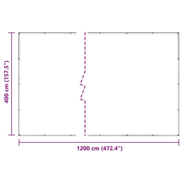 Tarpulin Transparent 4 x 12 m PVC