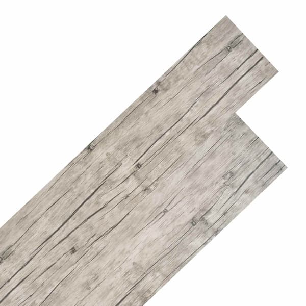 Golvplankor 18 pcs Grå 5,26 m² PVC