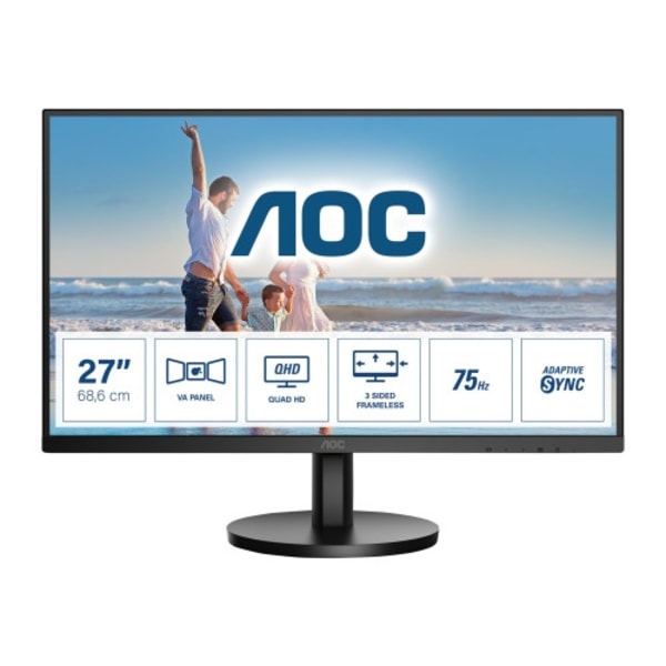 AOC Q27B3MA - B3 Series - LED-skärm - QHD - 27" Svart