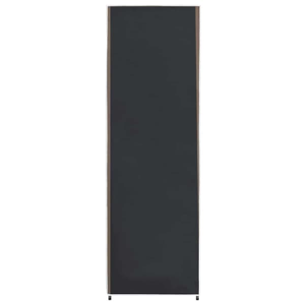 Garderob svart 87x49x159 cm tyg