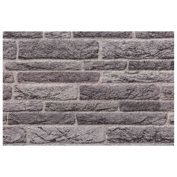 Väggpaneler 10 st 100 x 50 cm Antracit EPS Skum