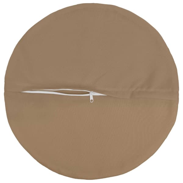 Kuddöverdrag 6 st HEERLEN Taupe Ø 60 cm Polyester