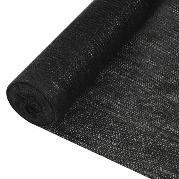 Insynsskyddsnät svart 3,6x25 m HDPE 195 g/m²