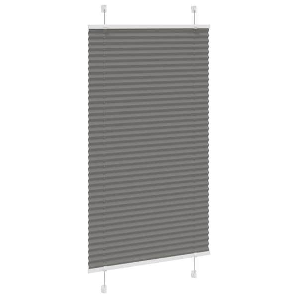 Plisserad persienn antracit 80x150cm tyg bredd 79,4cm polyester