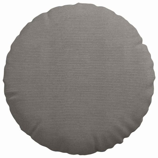 Sittkuddar 2 pcs Ljusgrå Ø 80 cm Kordread tyg