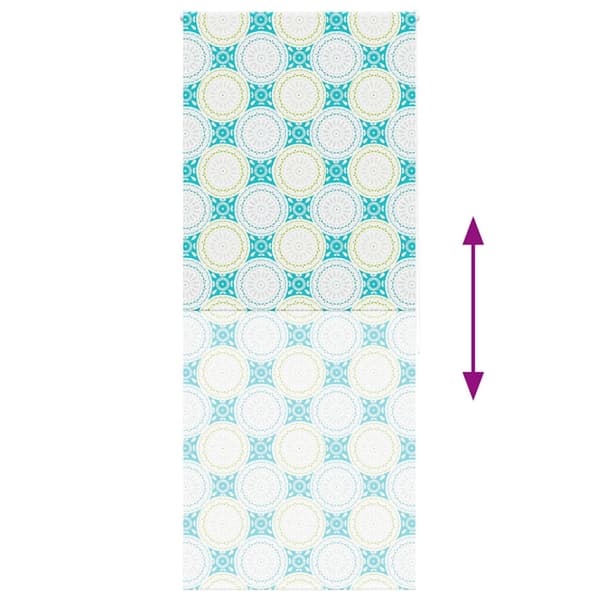 Rullgardin för dusch 100x240 cm tyg bredd 96 cm