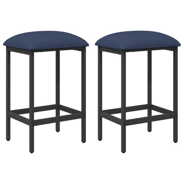 Barpall 2 st Blå 40 x 32 x 64 cm Konstruerat trä