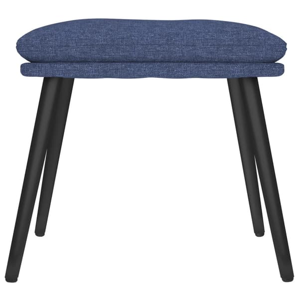 Fotpall blå 45x29,5x35 cm tyg