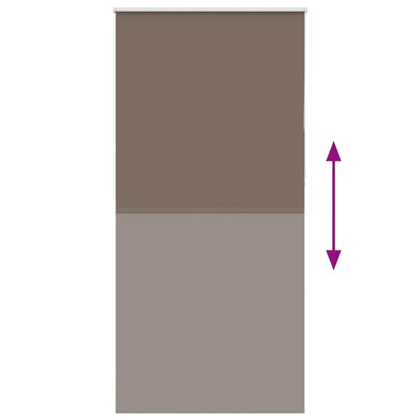 Mörkläggningsgardin kaffe 90x230 cm tyg bredd 85,7 cm polyester