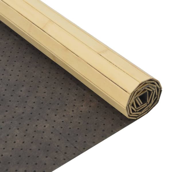 Matta rektangulär ljus naturlig 100x400 cm bambu