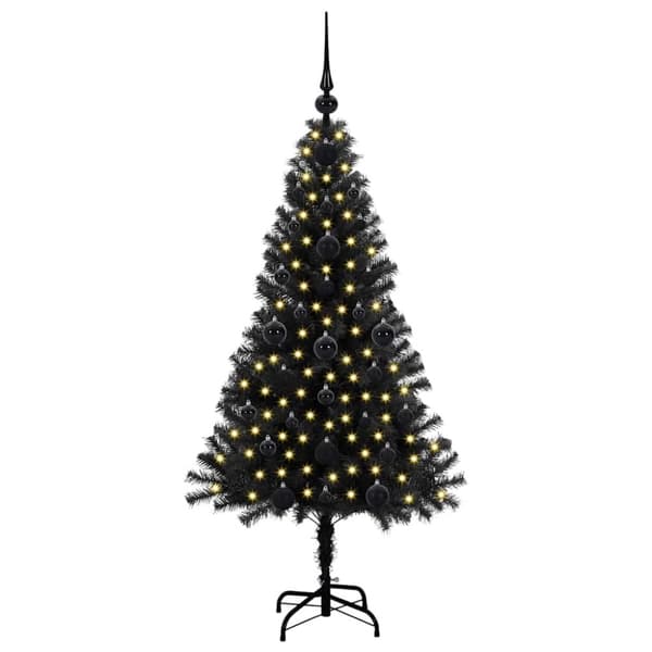 Julgran Svart 120 cm PVC