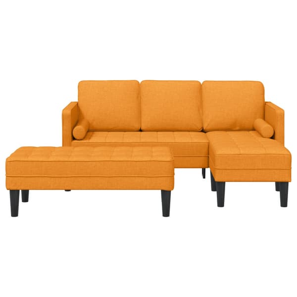 Soffset 2 st Mörkgul Polyester