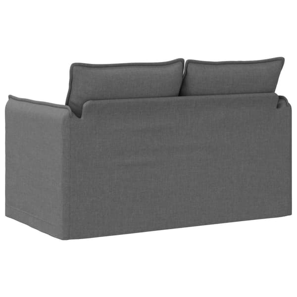 Soffa Mörkgrå 136 x 82 x 85 cm tyg
