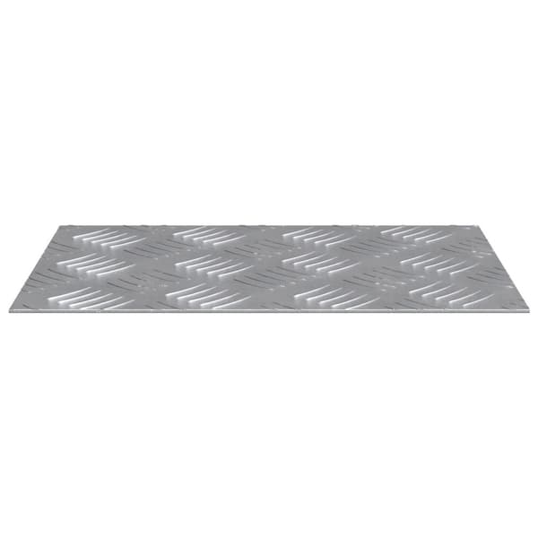 Trappsteg Rektangulär 2 pcs Silver 30 x 20 cm Aluminium
