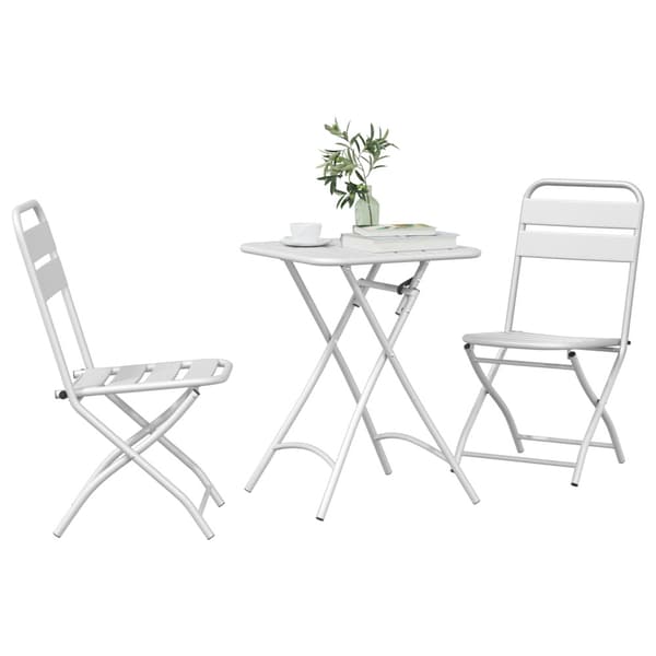Bistroset 3 pcs Vit Stål