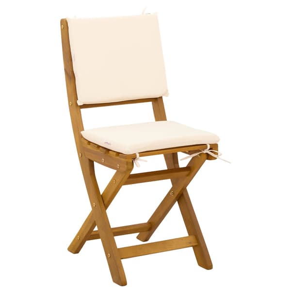 Utemöbler Bistro Stolar 4 pcs Gräddvit 38 x 46 x 85 cm