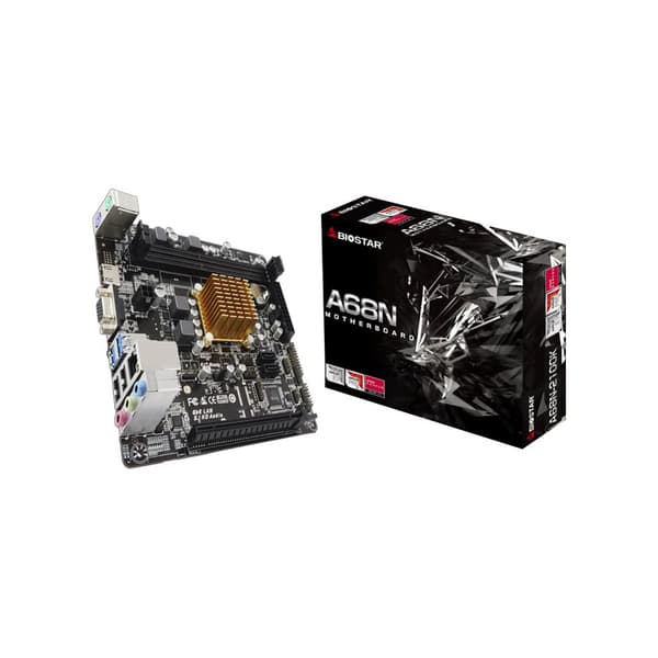 Biostar A68N-2100K - moderkort - mini ITX - AMD E1 6010