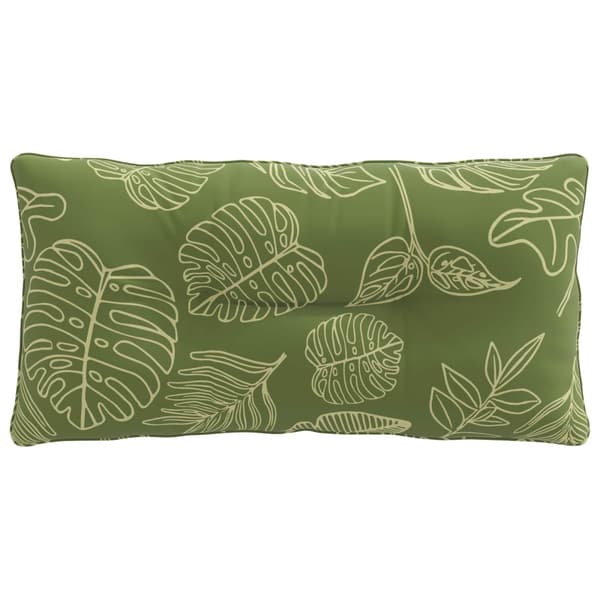 Ryggkudde PUTTEN 100% Polyester Bladdesign 80 x 40 x 10 cm