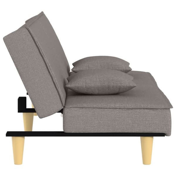 Bäddsoffa taupe tyg