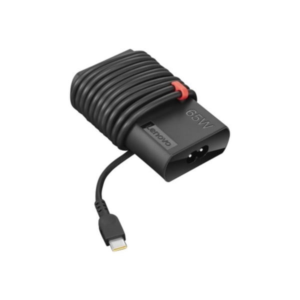 Lenovo ThinkPad 65W Slim AC Adapter (USB Type-C) - strömadapter - 65 Watt