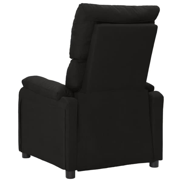 Reclinerfåtölj svart tyg