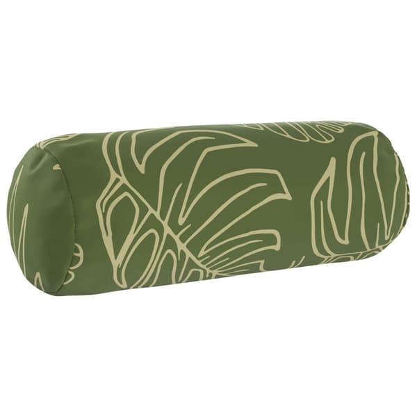 Kuddöverdrag 2 st HEERLEN Bladdesign Ø 15 x 40 cm Polyester