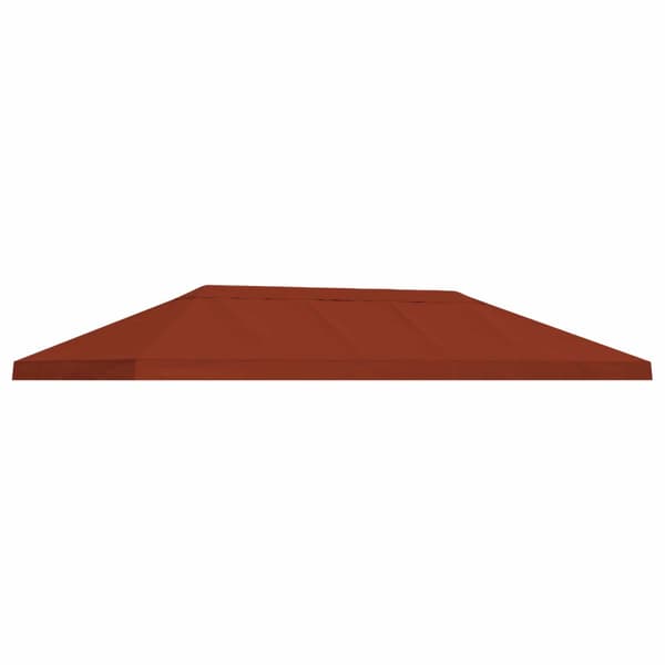 Gazebo taköverdrag 6 x 3 m Terracotta Polyester 190 gsm
