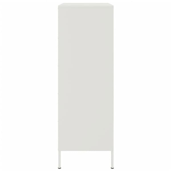 Högskåp vit 68x39x113 cm stål