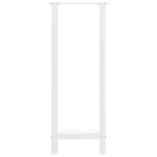 Barbordsben vita 2 st 40x(100-101) cm stål