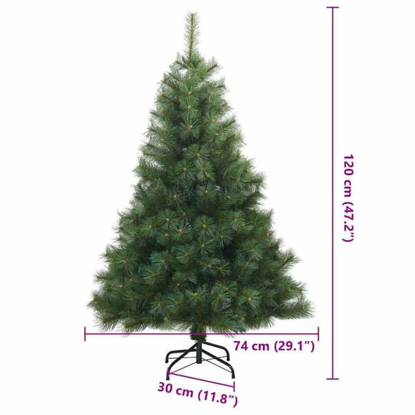 Plast Hingad Julgran Grön 120 cm PVC, stål