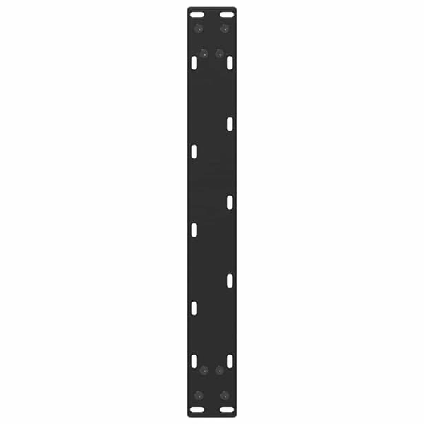 Soffbordsben U-formade 2 st svarta 50x(42-43) cm stål