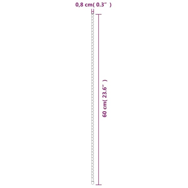 Växtstöd 30 st grön 60 cm stål